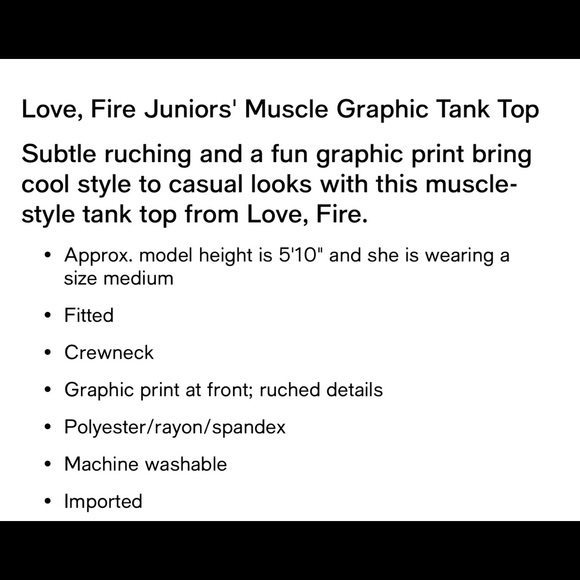 Love, Fire Top 💋add to bundle💋 - Picture 2 of 9